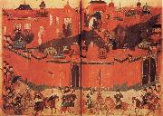 unknow artist The Mongolen Sturmen and conquer Baghdad in 1258 France oil painting artist